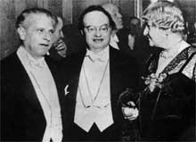 Alma and Werfel with director Max Reinhardt