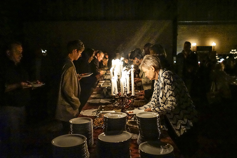 Das Buffet in der Pause