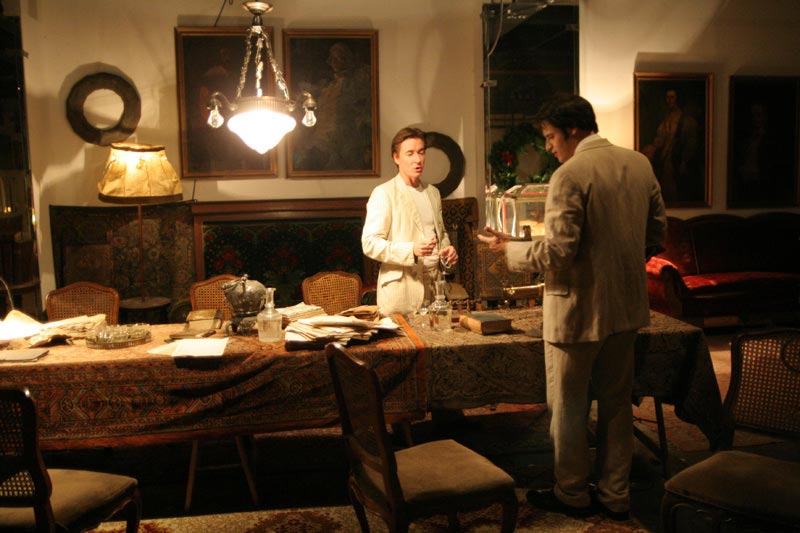 Gropius (Hans Hoffmann) und Werfel (Anthony St. Martin)
