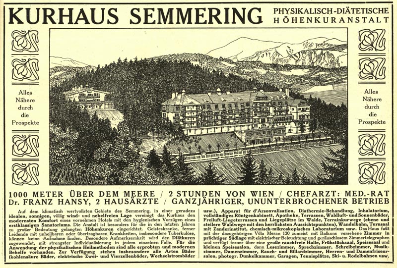 Annonce Kurhaus Semmering