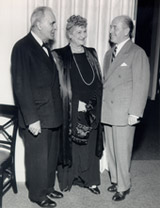 Alma with Bruno Walter and Eugene Ormandy (1948)